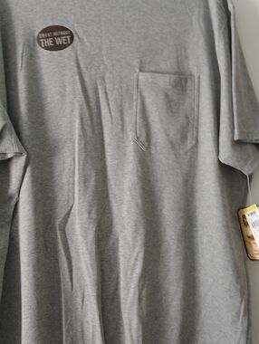 Men's Gray Short Sleeve Pocket Tee -